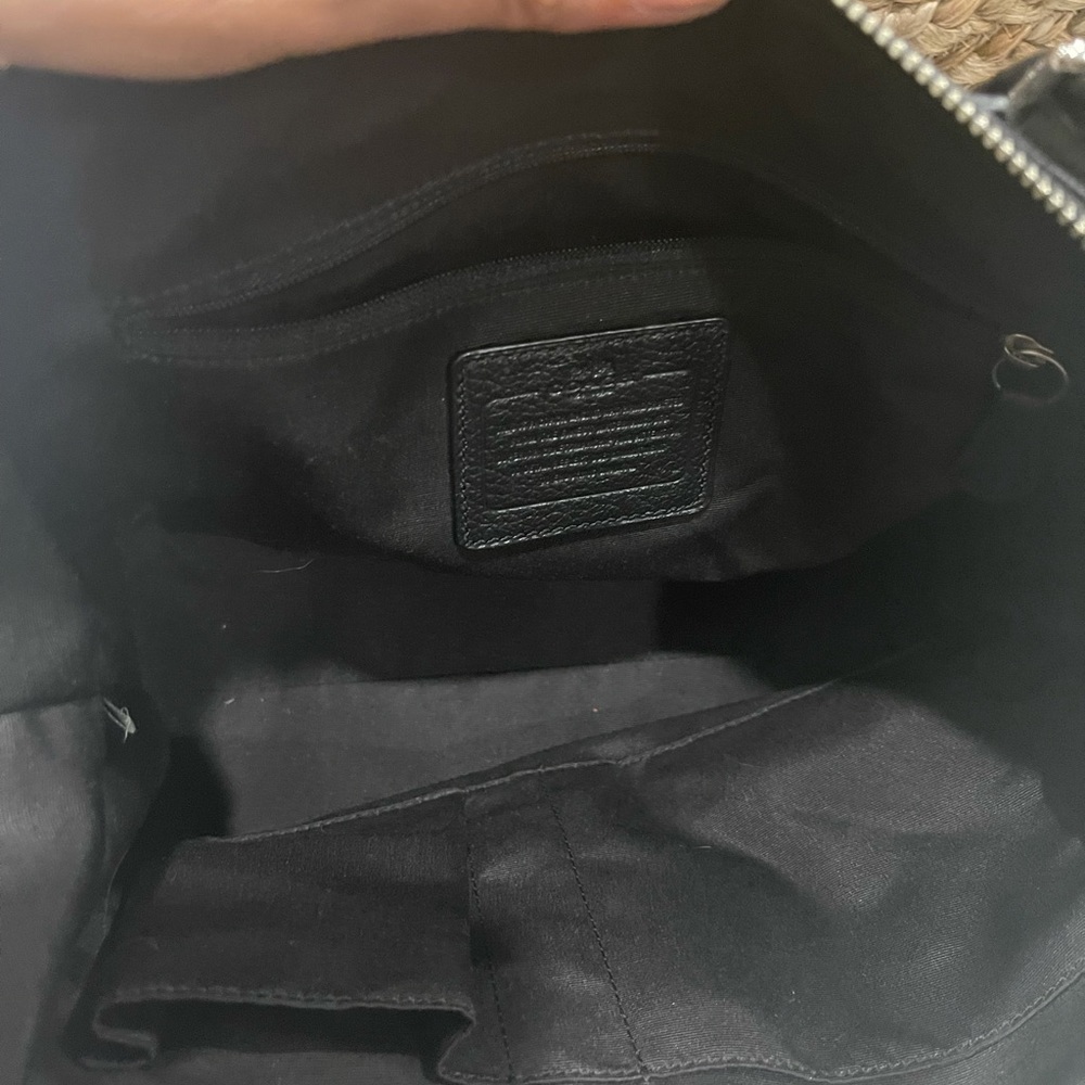 Black Leather Coach Purse - Picture 12 of 14